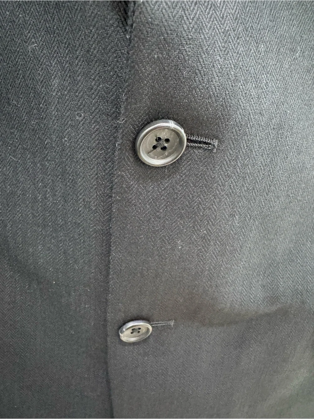 Jos A Bank Signature Sport Coat Blazer 43R Black Silk Camel Hair 2 Button